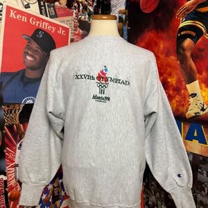 Vintage Atlanta 1996 Olympics Sweatshirt Champion Reverse Weave‎ Sz Large
